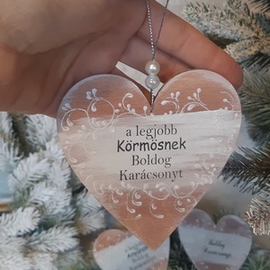 Karácsonyi ajándék- tanárnéninek,körmösnek ,tesónak,osztályfőnöknek, Karácsony, Karácsonyi lakásdekoráció, Karácsonyfadíszek, Decoupage, transzfer és szalvétatechnika, MESKA