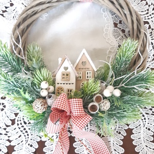 Karácsonyi ajándék- ajtódísz,kopogtató, Karácsony, Karácsonyi lakásdekoráció, Karácsonyi ajtódíszek, Mindenmás, MESKA