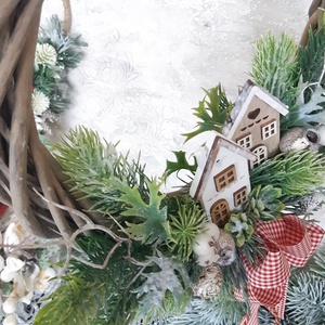 Karácsonyi ajándék- ajtódísz,kopogtató - karácsony - karácsonyi lakásdekoráció - karácsonyi ajtódíszek - Meska.hu