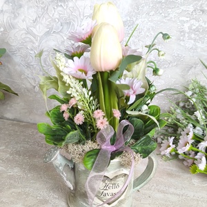 Tavaszi vir�gdekor�ció - ünnepi díszek, dekorációk - húsvéti díszek és dekorációk - húsvéti asztaldíszek - Meska.hu