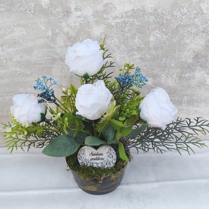 Anyák napi Nehezîtett Sírdísz - otthon & életmód - vallás - temetkezési tárgy - sírdísz, kegyeleti dísz - Meska.hu