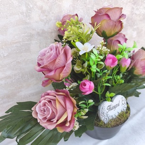 Anyáknapi sîrdîsz - otthon & életmód - vallás - temetkezési tárgy - sírcsokor, virág dekoráció - Meska.hu