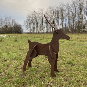 Karácsonyi szarvas dísz - karácsony - karácsonyi kültéri dekoráció - Meska.hu