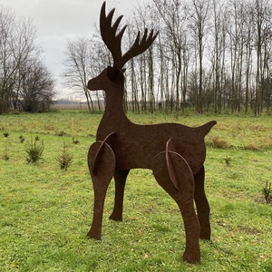 Karácsonyi szarvas dekoráció - karácsony - karácsonyi lakásdekoráció - karácsonyi manók, figurák - Meska.hu