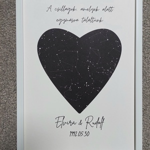 Valentin-napi ajándék, Csillagtérkép, Művészet, Grafika & Illusztráció, Digitális, Fotó, grafika, rajz, illusztráció, MESKA