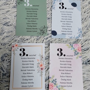 Esküvői ültetőtáblára ülésrend - esküvő - meghívó & kártya - ültetési rend - Meska.hu