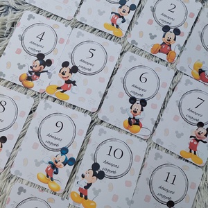 40db Baba mérföldkő kártya, Mickey egeres - Meska.hu