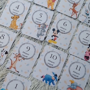 40db Baba mérföldkő kártya, babakártya ajándék kártya tartóval - Meska.hu