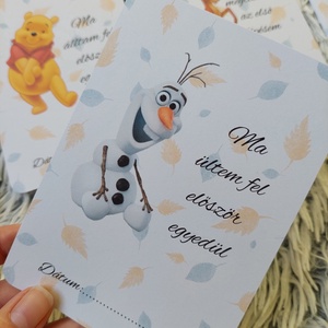 40db Baba mérföldkő kártya, babakártya ajándék kártya tartóval - otthon & életmód - babaszoba, gyerekszoba - babaszoba kép - Meska.hu