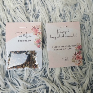 Esküvői virágmag köszönőajándék - esküvő - emlék & ajándék - köszönőajándék - Meska.hu