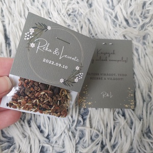 Esküvői virágmag köszönőajándék, Esküvő, Emlék & Ajándék, Köszönőajándék, , MESKA