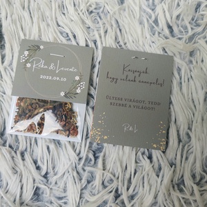 Esküvői virágmag köszönőajándék - esküvő - emlék & ajándék - köszönőajándék - Meska.hu