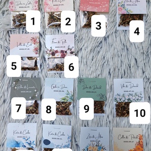 Esküvői virágmag köszönőajándék, Köszönetajándék, Virágmag - Meska.hu