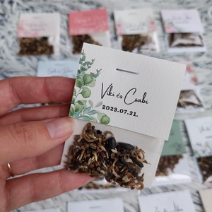 Esküvői virágmag köszönőajándék - Meska.hu