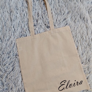 Névre szóló vászontáska , Táska & Tok, Bevásárlás & Shopper táska, Shopper, textiltáska, szatyor, Fotó, grafika, rajz, illusztráció, MESKA