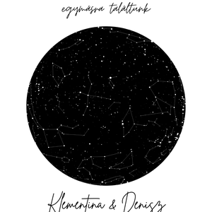 Valentin-napi ajándék, Csillagtérkép - művészet - grafika & illusztráció - digitális - Meska.hu