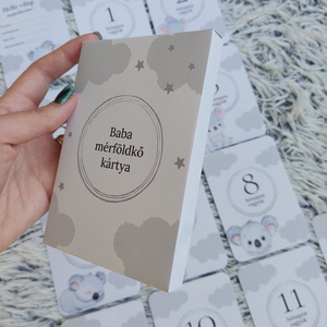 Baba mérföldkő kártya, aranyos koalás babakártya - otthon & életmód - babaszoba, gyerekszoba - babaszoba kép - Meska.hu