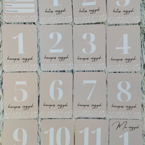 Baba mérföldkő kártya, babakártya 16db - otthon & életmód - babaszoba, gyerekszoba - babaszoba kép - Meska.hu