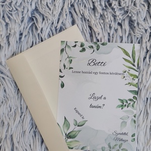 Koszorúslány / tanú felkérő, Kaparós koszorúslány felkérő, Kaparós tanú felkérő, Kaparós sorsjegy - esküvő - meghívó & kártya - tanú felkérő - Meska.hu