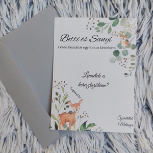 Kaparós keresztszülő felkérő, Kaparós sorsjegy - játék & sport - keresztelőajándékok - Meska.hu