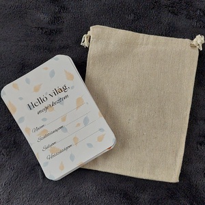 40db Baba mérföldkő kártya, babakártya ajándék kártya tartóval - otthon & életmód - babaszoba, gyerekszoba - babaszoba kép - Meska.hu