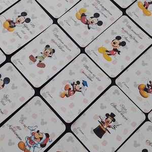 28db Baba mérföldkő kártya, Mickey egeres, Otthon & Életmód, Babaszoba, gyerekszoba, Babaszoba kép, Fotó, grafika, rajz, illusztráció, MESKA