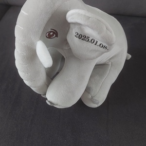 Egyedi névre szóló plüss, plüss emlékőr - játék & sport - plüssállat & játékfigura - elefánt - Meska.hu