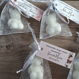 Esküvői illatgyertyás köszönőajándék, Köszönetajándék, Illatgyertya - esküvő - emlék & ajándék - köszönőajándék - Meska.hu