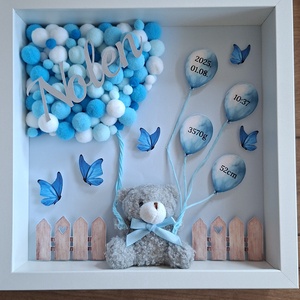 Baba emlékőrző képkeret, baba születési adatok kép, Baba - mama, Babaemlékek, Baba emlékőrző, Fotó, grafika, rajz, illusztráció, MESKA