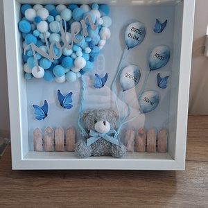 Baba emlékőrző képkeret, baba születési adatok kép - baba - mama - babaemlékek - baba emlékőrző - Meska.hu