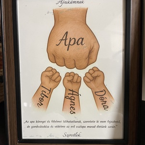 Egyedi apás kép � ajándék apának, különleges emlék - művészet - grafika & illusztráció - digitális - Meska.hu