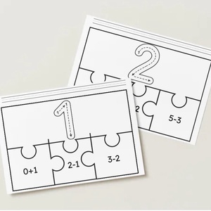 Játékos Matek Puzzle 1-20-ig � Nyomtatható Digitális Fejlesztő Játék (PDF), Játék & Sport, Készségfejlesztő és Logikai játék, Oktató játékok, Mindenmás, MESKA