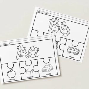 Digitális Nyomtatható Betűző Puzzle � Játékos Ábécé Tanulás (A-Z-ig), Játék & Sport, Készségfejlesztő és Logikai játék, Oktató játékok, Mindenmás, MESKA