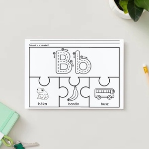 Digitális Nyomtatható Betűző Puzzle � Játékos Ábécé Tanulás (A-Z-ig) - játék & sport - készségfejlesztő és logikai játék - oktató játékok - Meska.hu