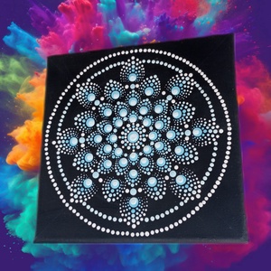 Mandala festmény , Otthon & Életmód, Dekoráció, Spiritualitás, Mandala, Festészet, Festett tárgyak, MESKA