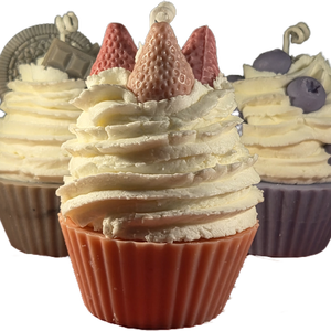 Muffin gyertya, Otthon & Életmód, Gyertya, illat, aroma, Illatviasz, Gyertya-, mécseskészítés, MESKA