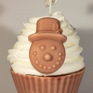 Karácsonyi muffin gyertya - Meska.hu