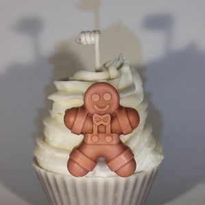 Karácsonyi muffin gyertya - karácsony - karácsonyi lakásdekoráció - karácsonyi illatgyertya, mécses - Meska.hu