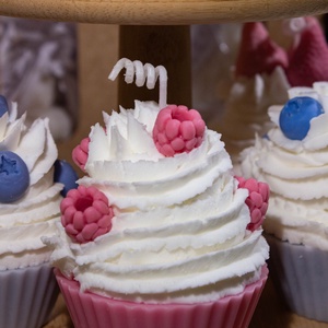 muffin gyertya, Otthon & Életmód, Gyertya, illat, aroma, Gyertya, Gyertya-, mécseskészítés, MESKA