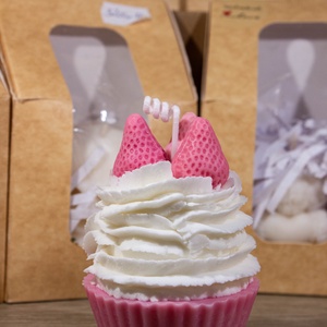 muffin gyertya - otthon & életmód - gyertya, illat, aroma - gyertya - Meska.hu