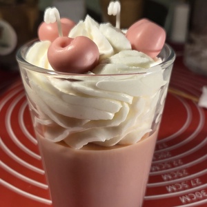 Cseresznyés pohár gyertya , Otthon & Életmód, Gyertya, illat, aroma, Gyertya, , MESKA