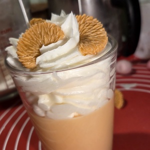 Narancsos pohár gyertya  - Meska.hu