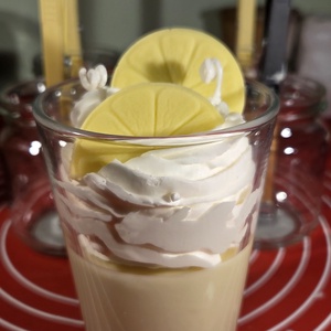 Citromos pohár gyertya  - Meska.hu