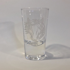 Lovas gravírozott felespohár, Otthon & Életmód, Konyhafelszerelés, tálalás, Tálalás, Pálinkás poharak, szettek, , MESKA