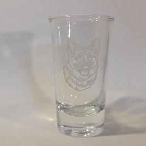 Németjuhász gravírozott felespohár - Meska.hu