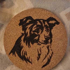 Border collie poháralátét, Otthon & Életmód, Konyhafelszerelés, tálalás, Tálalás, Tányér- és poháralátét, , MESKA