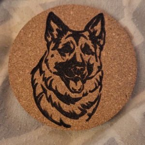 Németjuhász poháralátét, Otthon & Életmód, Konyhafelszerelés, tálalás, Tálalás, Tányér- és poháralátét, , MESKA