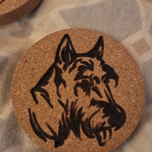 Schnautzer poháralátét - Meska.hu