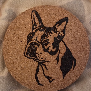 Boston terrier poháralátét - Meska.hu