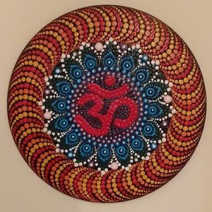 Mandala OM középpel - Meska.hu